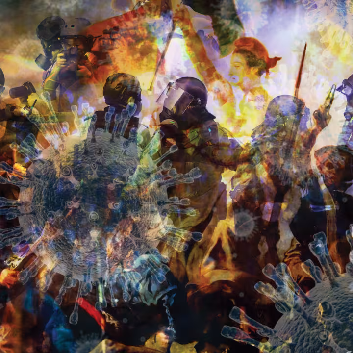 "Fight (The Next Revolution)" PS Perkins 2020 (digital collage)